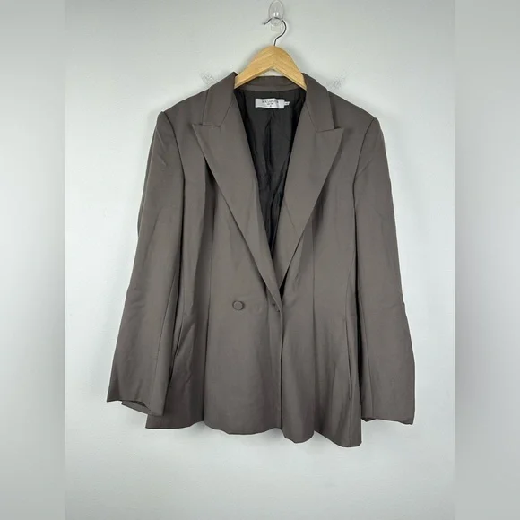 MM LaFleur Gaia Jacket Wool Blazer Sharkskin Women’s Sz 16